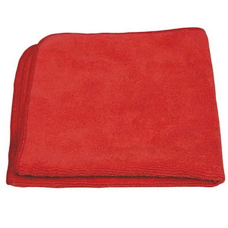 MicroFiber Terry Towel 16"x16" Red 12/Pack